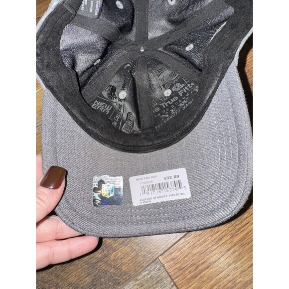 Steelers - New Era Black Label 9Twenty - Strapback Grey On Grey Monochromatic - Picture 4 of 6